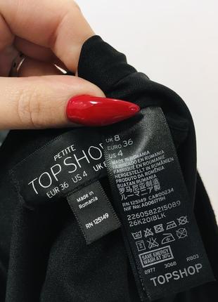 Чёрная плотная качественная мини юбка волна topshop s вискоза7 фото