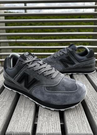 Кросівки new balance 574 (36-41, темно-сірі)2 фото