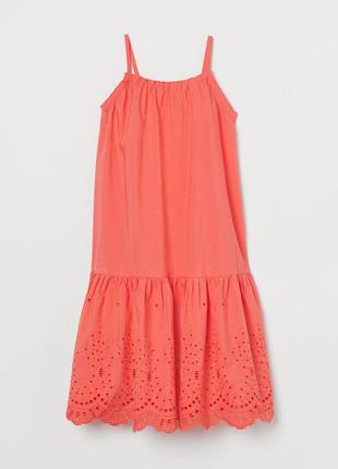 Сарафан сукня максі зі швейцарською вишивкою h&m 134 -  140