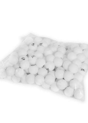 Мячи для настольного тенниса, 100 штук (белый)1 фото