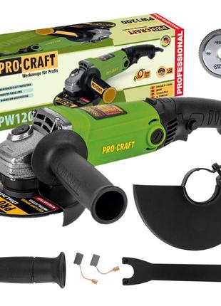 Кутошліфувальна машина procraft pw1200 125 мм