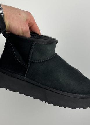 Ugg ultra mini platform black (розпарювання)