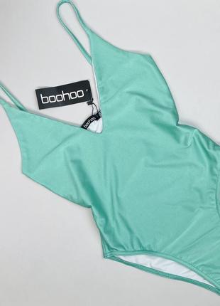 Суцільний купальник з дуже ефектним декольте від boohoo5 фото