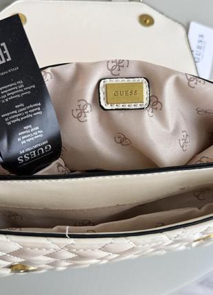 Жіноча сумка guess біла 4