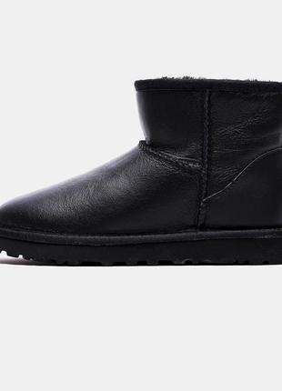 Ugg ultra mini black ( шкіра ) 36