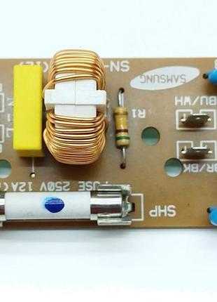 Плата сетевого фильтра свч печи samsung de96-00010 + инерционный керамический предохранитель 12а 3601-001019
