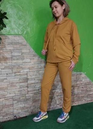 Жіночий спортивний костюм гірчиця