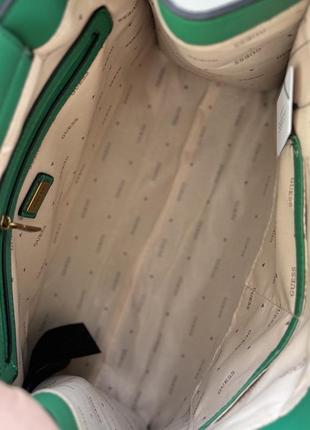 Женская сумка - шоппер guess зеленая