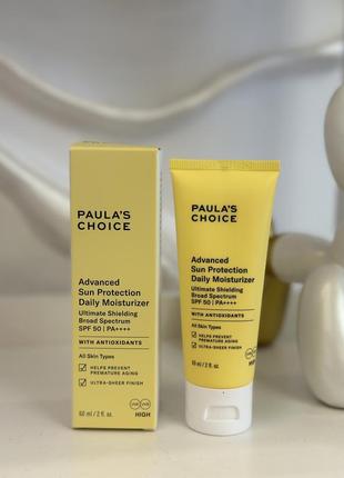 Paula's choice - advanced protection daily moisturiser spf 50 pa зволожувальний сонцезахисний крем