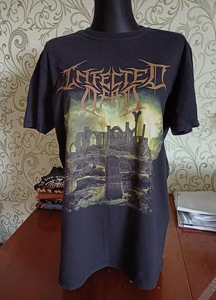 Infected dead футболка. метал мерч