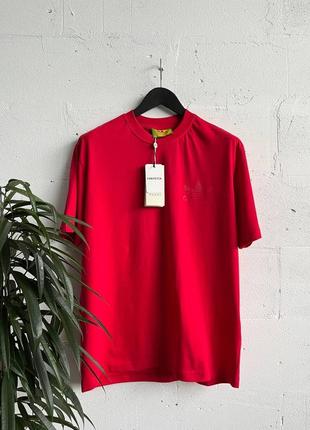 Мужская футболка хлопковая  adidas x gucci 100% cotton / адидас гуччи красная летняя одежда2 фото