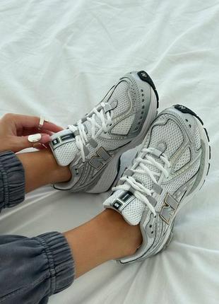 Женские кроссовки в стиле new balance 1906d Сенералс / демисезонные / весенние, летние, осенние / кожа, сетка / белые, серые