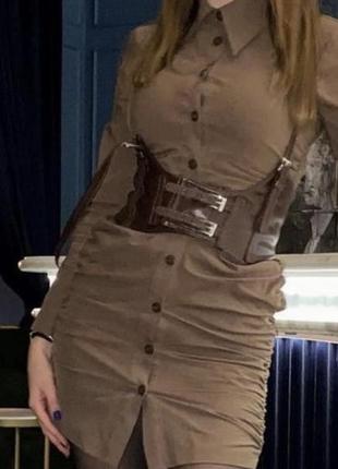 Сукня -сорочка міні zara