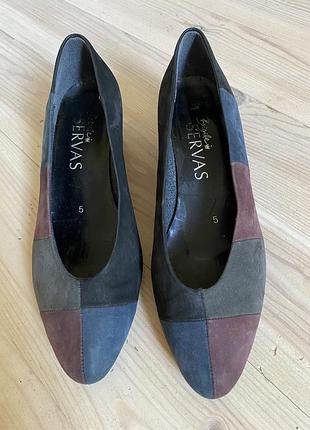 Женские замшевые туфли размер-5