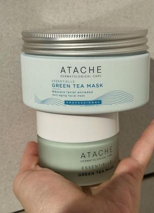 Відновлююча та заспокійлива маска з екстрактом зеленого чаю atache essentielle reafirming mask green tea ,50 мл та 200мл