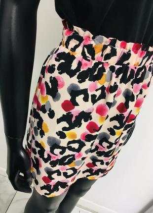 Прохладная леопардовая юбка на резинке от george л3 фото
