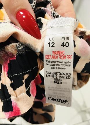 Прохладная леопардовая юбка на резинке от george л7 фото