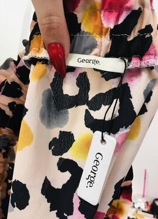 Прохладная леопардовая юбка на резинке от george л6 фото