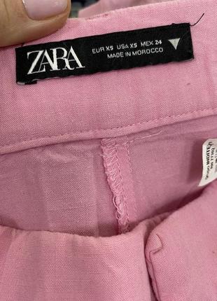 Дуже круті стильні натуральні брюки палаццо zara3 фото