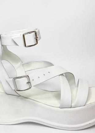 Нові босоніжки жіночі літні 37 р шкіряні гладіатори сандалі