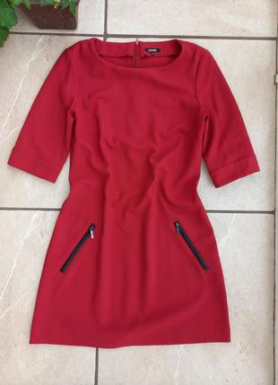 Платье kiomi бордовое футляр классическое