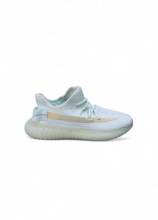 Жіночі кросівки adidas yeezy boost 350 v2 білі з м'ятним акційна ціна🔥1 фото