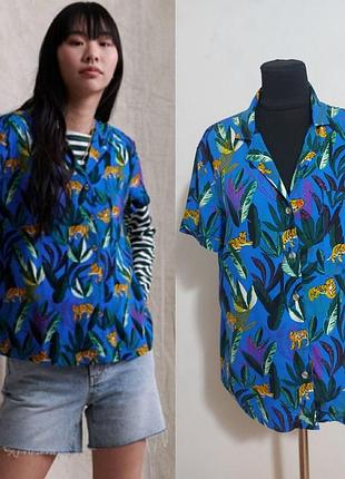 Гавайская рубашка оверсайз superdry