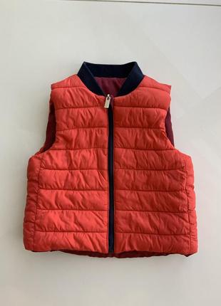 Jacadi люксовый двусторонний жилет 18 мес4 фото