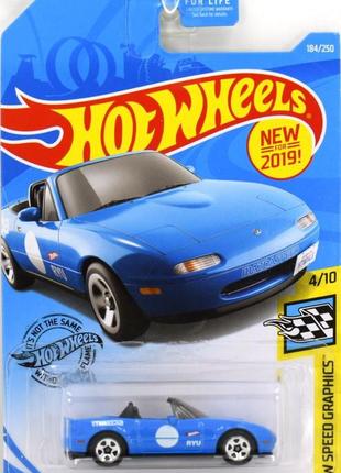 Машинка hot wheels - '91 mazda mx-5 miata - 2019 speed graphics (#184) - fyb66