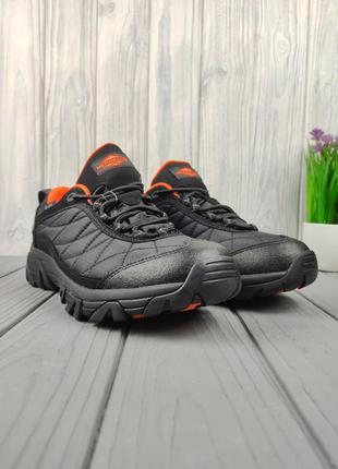 Кроссовки меррелл merrell ice cap work thermo black orange2 фото