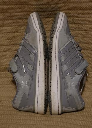 Серые низкие комбинированные кожаные сникерсы adidas sleek series 36 2/3 р8 фото