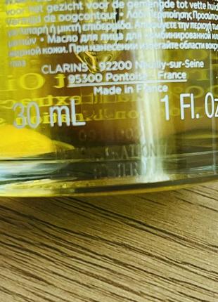 Оригінал масло для обличчя для жирної шкіри clarins lotus face oil treatment