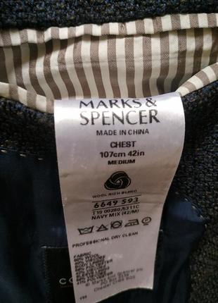 Мужской пиджак marks & spencer 42 размер5 фото