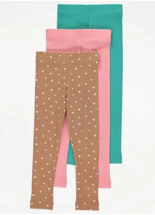 Лосини george, лосини в рубчик 4-5р, лосини в рубчик на дівчинку 110р, лосини коричневі 110р