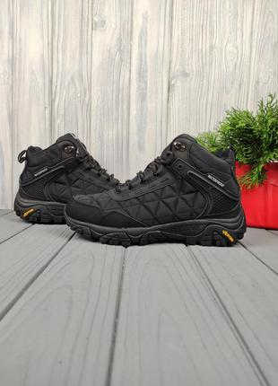 Кроссовки меррелл merrell moab 3 mid black white3 фото