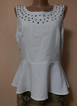 Красивая женская кофта, блузка с баской forever 21