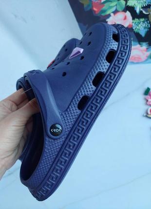 Новые мега лёгкие удобные кроксы/сабо/шлёпанцы в синем цвете, размер 36-415 фото