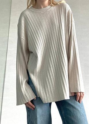 Тонкий довгий светр h&m