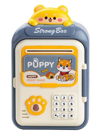 Дитяча електронна скарбничка з кодовим замком та купюроприймачем 14 х 10.5 х 24 см