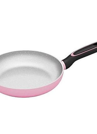 Сковорода magio mg-1176 с мраморным антипригарным покрытием 22 см, качественная сковорода