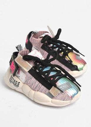 Текстильные кроссовки с принтом