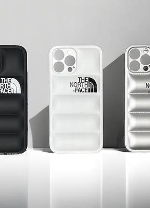 Чехол-пуховик the north face для iphone (от x до 15 pro max)