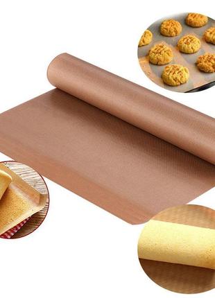 Килимок тефлоновий жароміцний антипригарний для випікання 40 х 60 см bbq grill