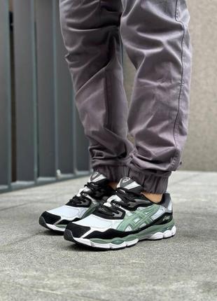 Asics gel nyc white black ivy1 фото