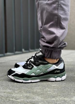 Asics gel nyc white black ivy8 фото