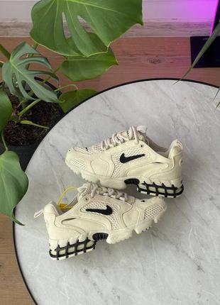 Жіночі кросівки найк аір зум / nike air zoom x stussy spiridon cage 2 ‘fossil’3 фото