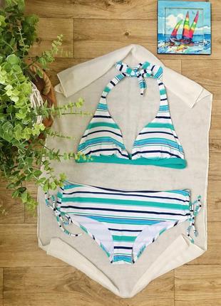 Купальник m l в цветную полоску matalan