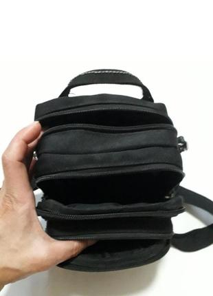 Чорна чоловіча барсетка, сумка через плече.3 фото