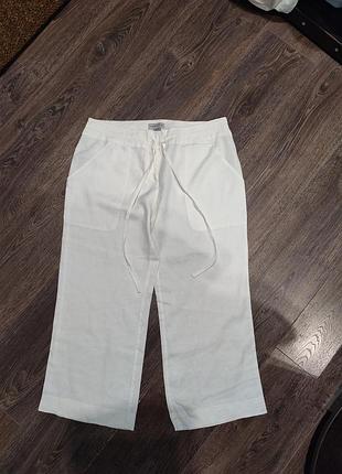 Длинные шорты бриджи warehouse 100% лён