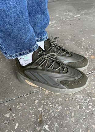 Чоловічі кросівки adidas ozelia khaki адідас озелія хакі10 фото